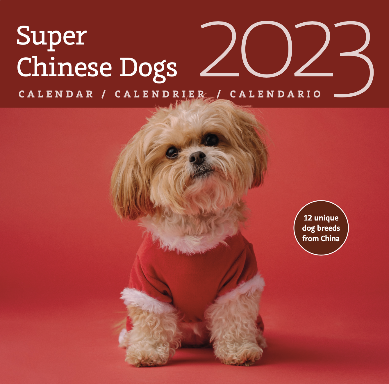 Super Chinese Dogs 2023 Wall Calendar